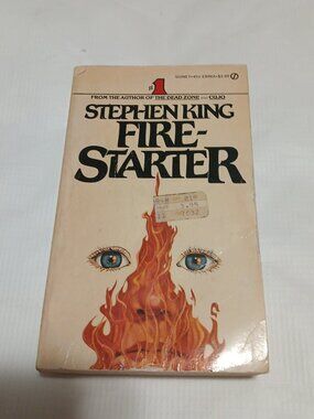 Stephen King Firestarter Signet 1981 4th print Paperback Drew Barrymore Castle